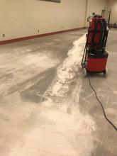 Epoxy floor prep.