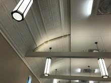 Painted interior of Coal City Catholic Church remodel and addition.