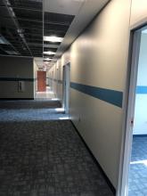 Interior painting of drywall walls at Werner Trucking