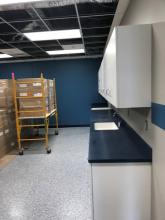 Interior painting of drywall walls at Werner Trucking