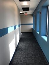 Interior painting of drywall walls at Werner Trucking